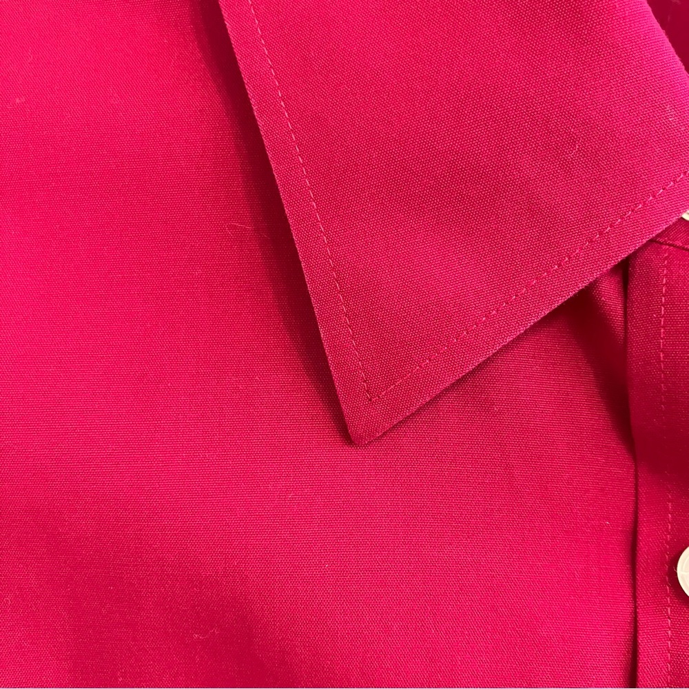 Talbots Wrinkle Resistant Raspberry Blouse Size 14 - Picture 5 of 11